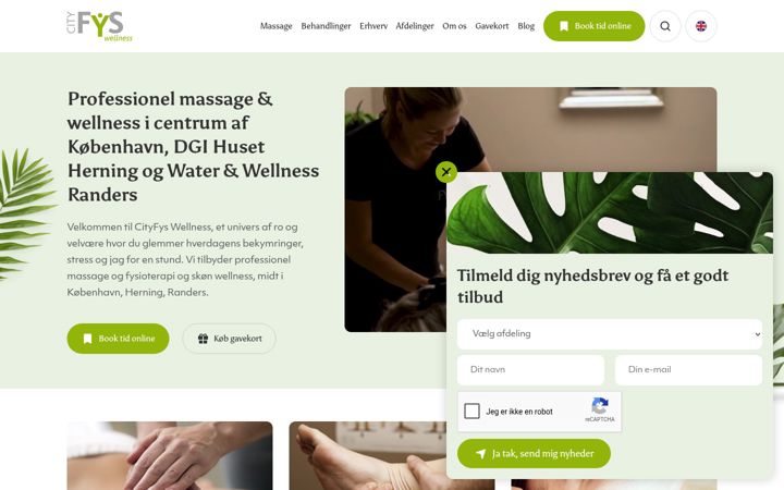 Screenshot of cityfyswellness.dk
