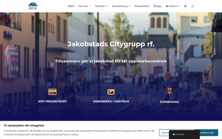 Screenshot di citygruppen.fi