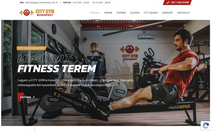 Екранна снимка на citygym.hu