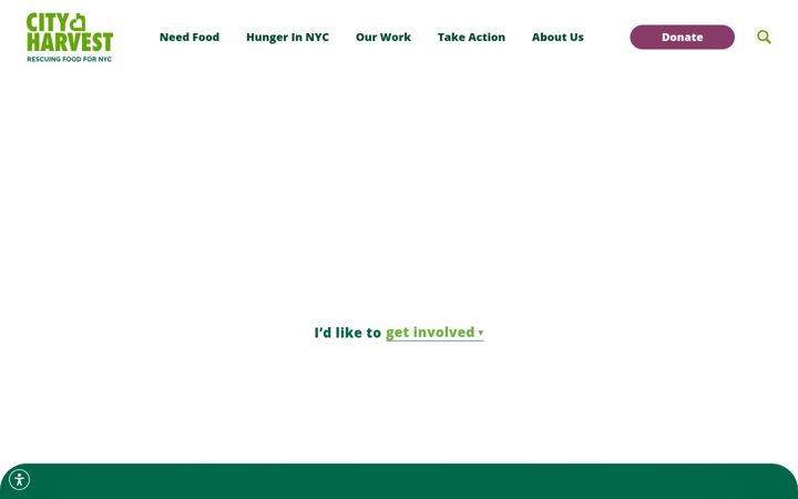 Screenshot of cityharvest.org