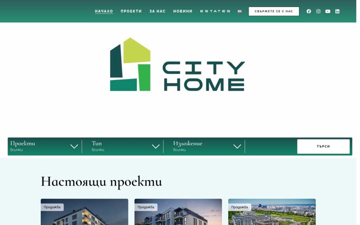 Snímek obrazovky cityhome.eu