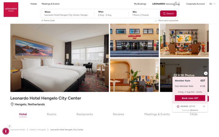 Screenshot of cityhotelhengelo.com