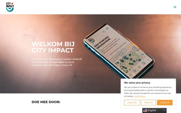 Screenshot of cityimpact.nl