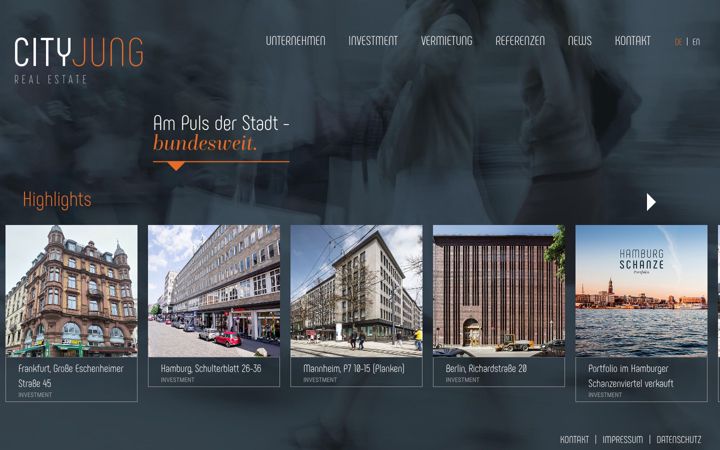 Screenshot of cityjung.com