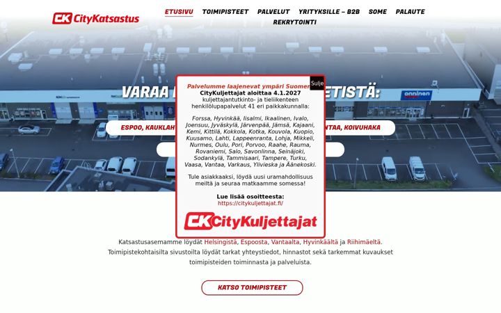 Screenshot di citykatsastus.fi