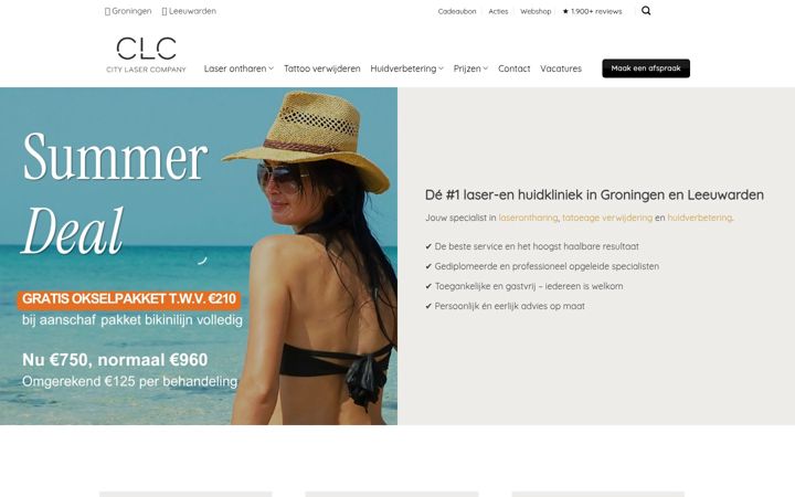 Screenshot of citylasercompany.nl