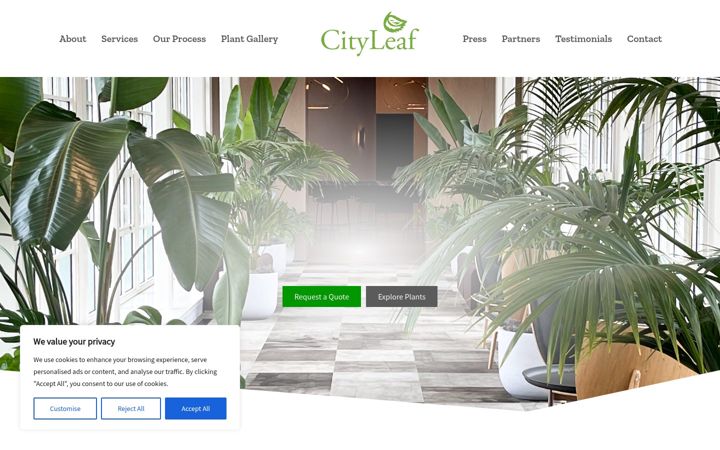 Screenshot of cityleaf.com