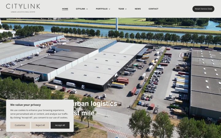 Screenshot of citylink-logistics.com