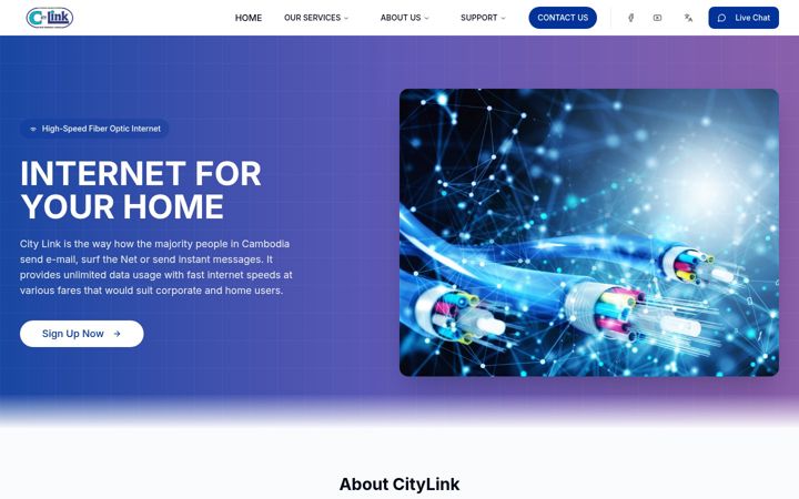 Screenshot of citylink.com.kh
