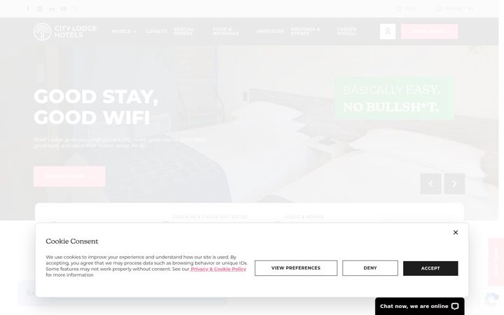 Screenshot του citylodgehotels.com