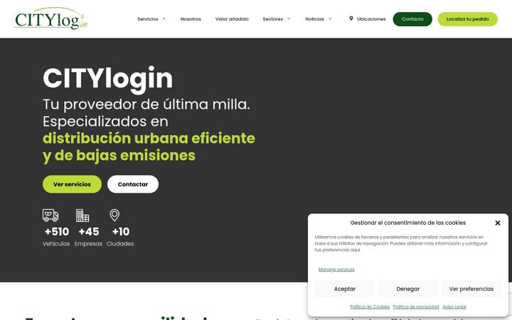 Snímek obrazovky citylogin.es