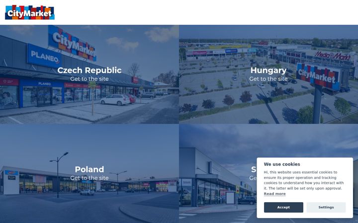 Screenshot of citymarketgroup.com