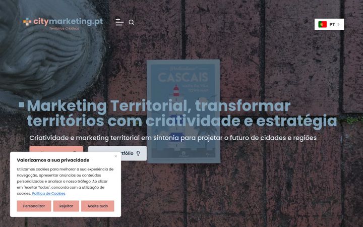 Screenshot of citymarketing.pt