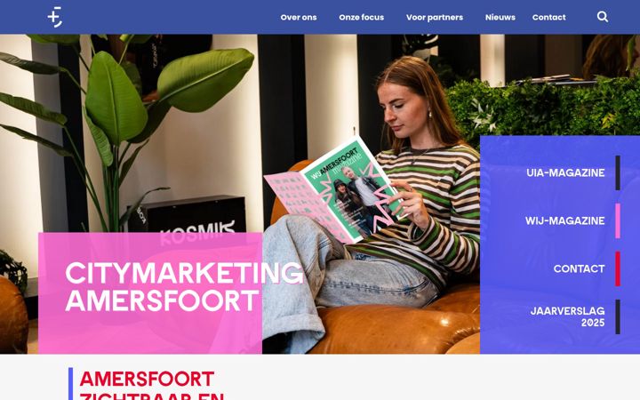Screenshot of citymarketingamersfoort.nl