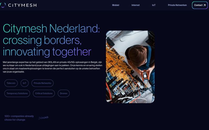 Screenshot of citymesh.nl
