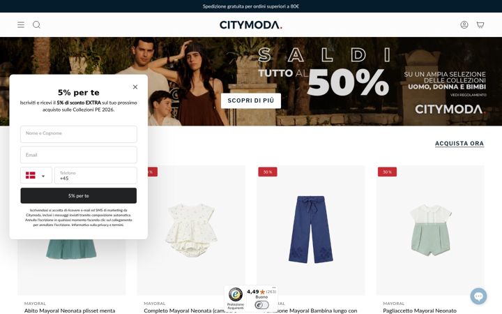 Screenshot of citymoda.it
