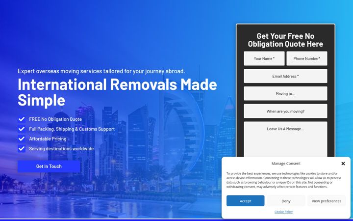 Screenshot of citymovingandstorage.co.uk