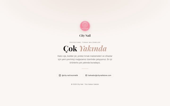 Screenshot of citynailstore.com
