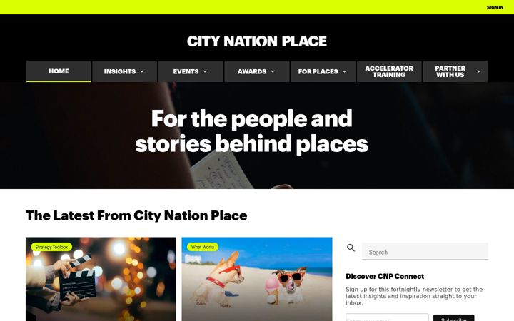 Screenshot of citynationplace.com