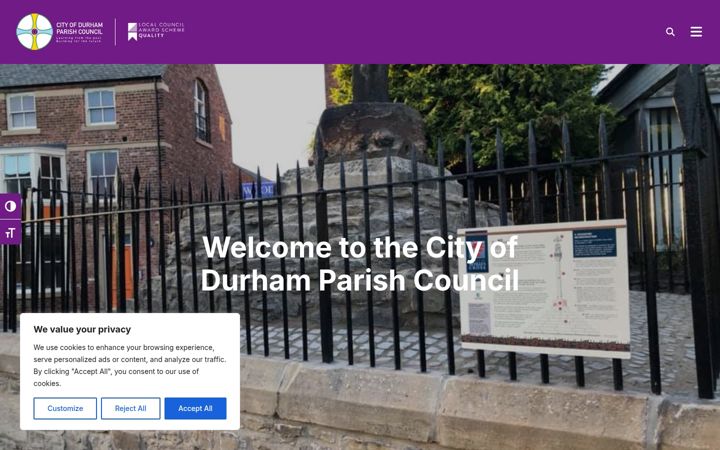 Screenshot of cityofdurham-pc.gov.uk