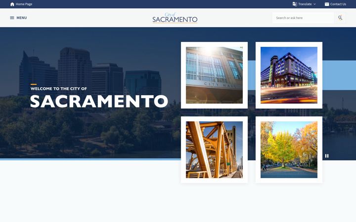 Screenshot of cityofsacramento.org