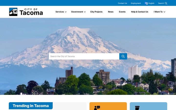 Screenshot of cityoftacoma.org