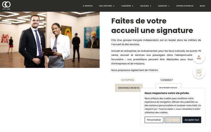 Screenshot of cityone.fr