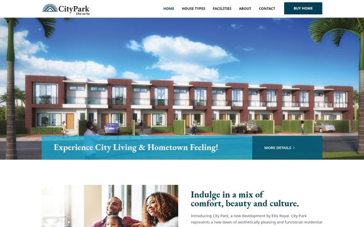 Screenshot of cityparkgh.com