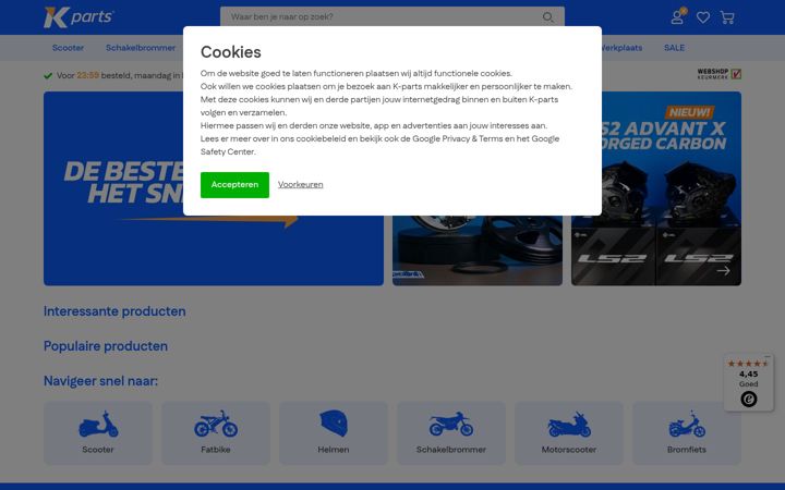Screenshot of cityparts.nl