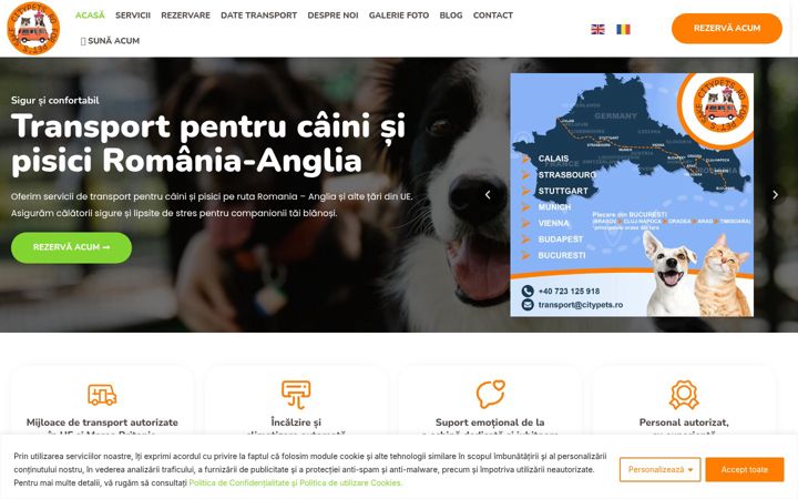 Ekraanipilt saidist citypets.ro