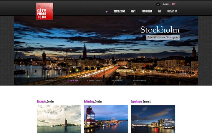 Screenshot of cityphototour.com
