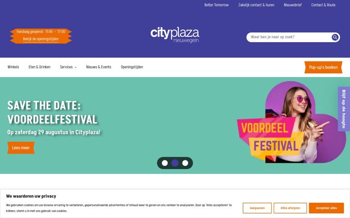 Screenshot of cityplaza.nl