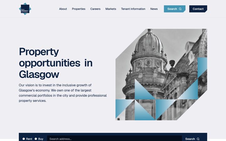 Screenshot of citypropertyglasgow.co.uk