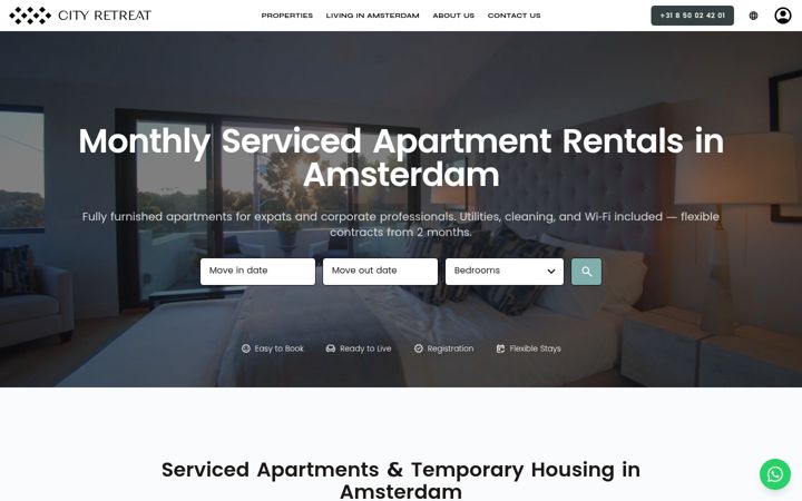 Screenshot of cityretreat.com