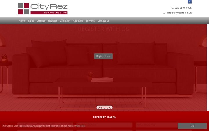 Snímek obrazovky cityrezltd.co.uk