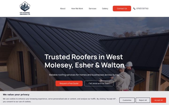 Screenshot of cityroofing.uk