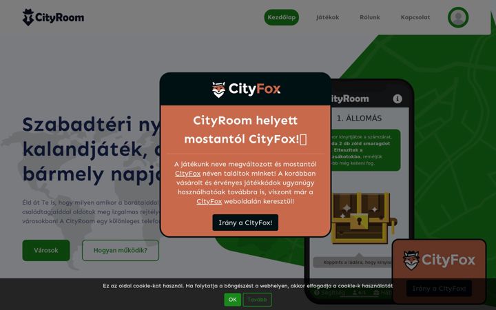 Екранна снимка на cityroom.hu