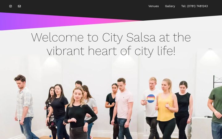 Screenshot of citysalsa.co.uk