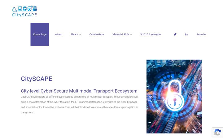 Screenshot di cityscape-project.eu