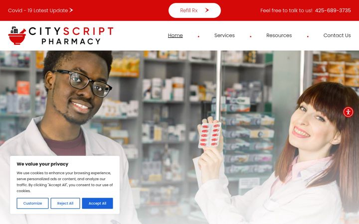 Screenshot of cityscriptpharmacy.com