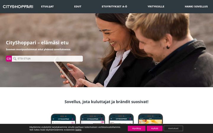 Screenshot di cityshoppari.fi
