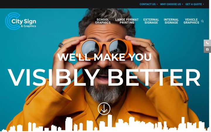 Screenshot of citysignandgraphics.co.uk