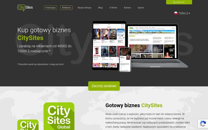 Képernyőkép: citysites.pl