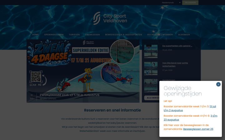 Screenshot of citysportveldhoven.nl