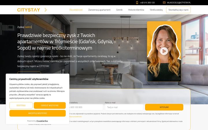 Képernyőkép: citystay.pl
