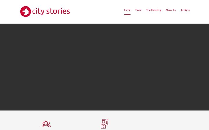 Screenshot of citystoriestours.com