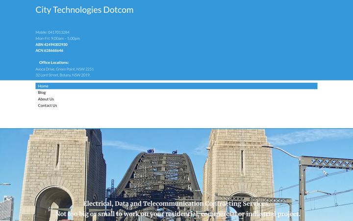 Snimka zaslona za citytech.com.au
