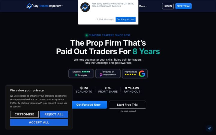 Screenshot of citytradersimperium.com
