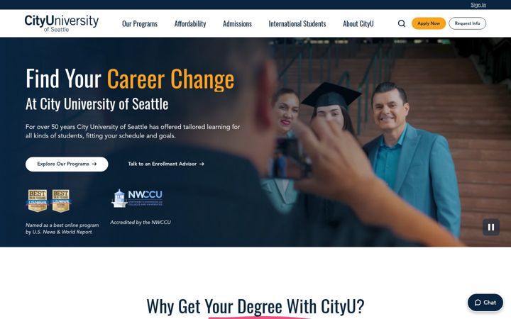 Screenshot of cityu.edu