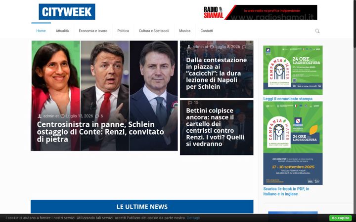 Screenshot of cityweek.it